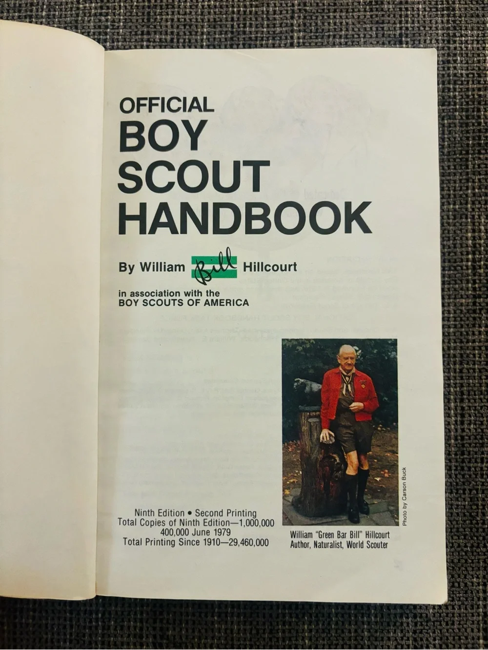 The Official Boy Scout Handbook - Ninth Edition- 2nd Printing - 1979